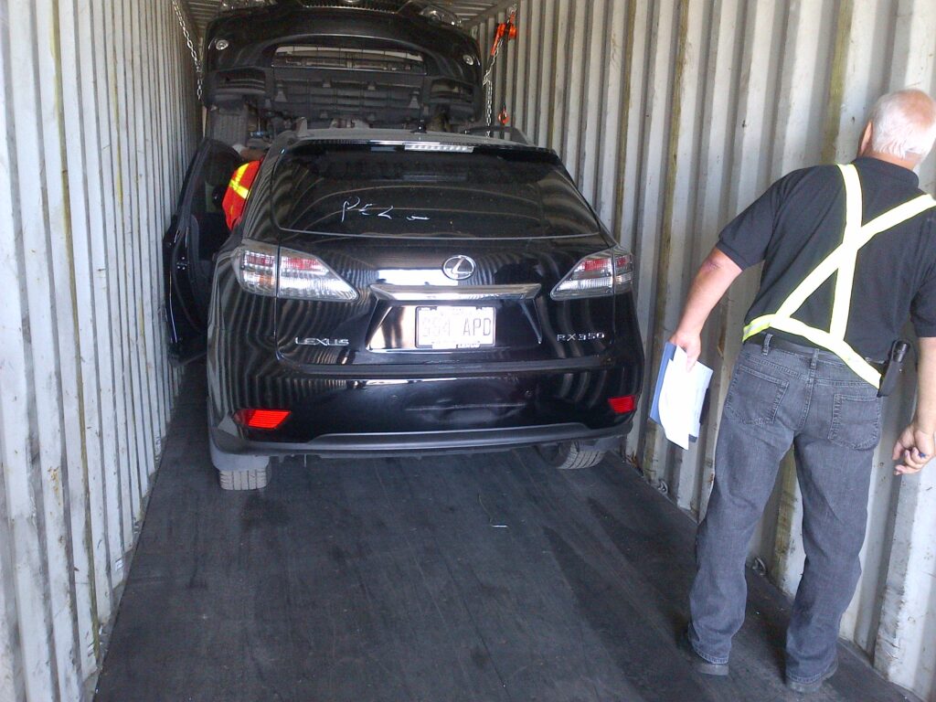 Fraud used to steal vehicles - Recovered Stolen Vehicles in Shipping Containers